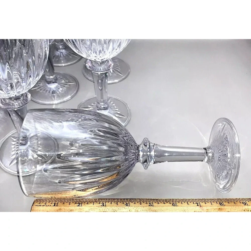6 Unbreakable Acrylic Wine Water Goblets Glasses High-End / Heavy-Duty Quality